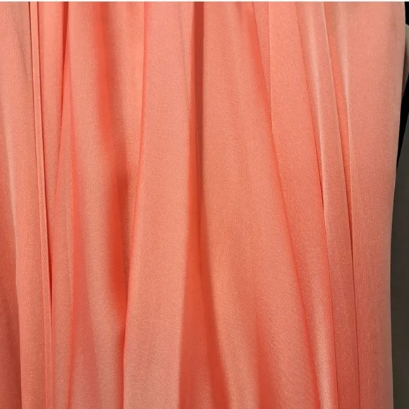 La Femme Embroidered Lace Floral Appliqué Sequins Chiffon Formal Gown Size 0 - Picture 4 of 9